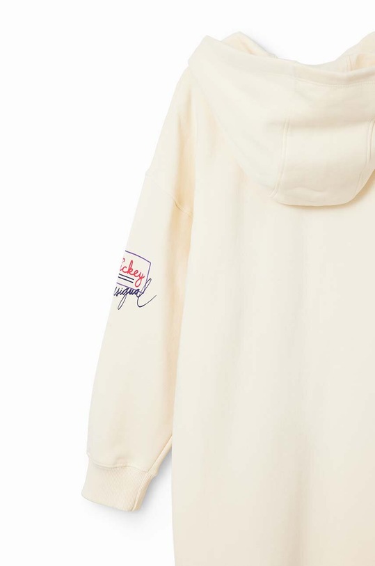Dievčenské bavlnené šaty Desigual x Disney 23WGVK07 béžová