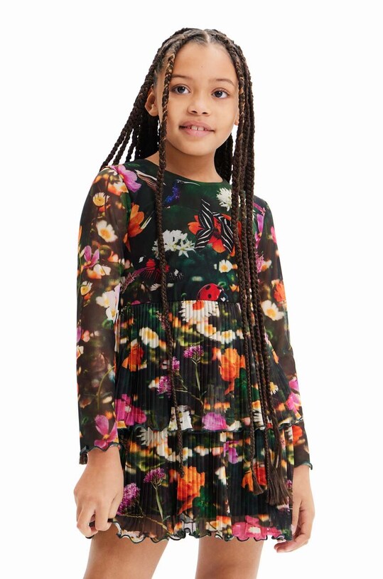 Desigual rochie fete mini verde 23WGVK12