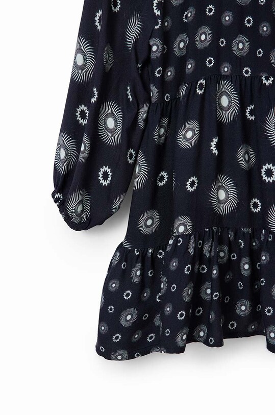 Desigual rochie fete 23WGVW05 DRESS LONG SLEEVE 23WGVW05 negru