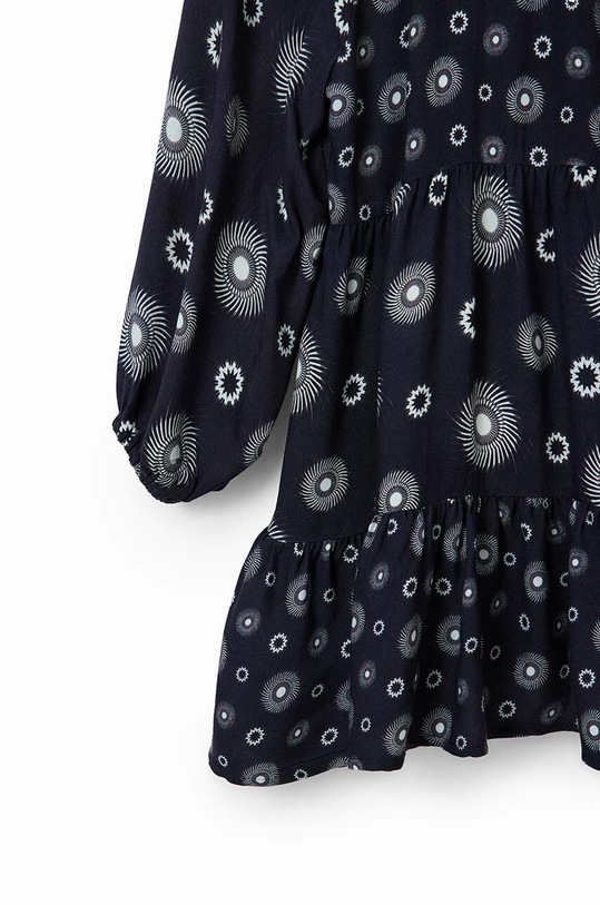 Otroška obleka Desigual 23WGVW05 DRESS LONG SLEEVE 23WGVW05 črna