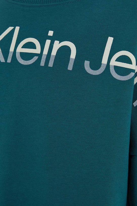 Calvin Klein Jeans sukienka bawełniana dziecięca zielony IG0IG02227.9BYX