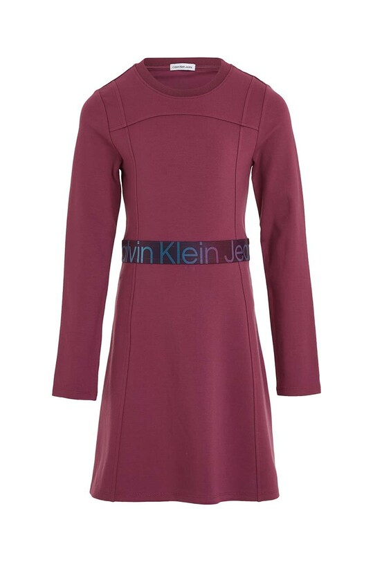 Calvin Klein Jeans sukienka dziecięca IG0IG02230.9BYX fioletowy AW23
