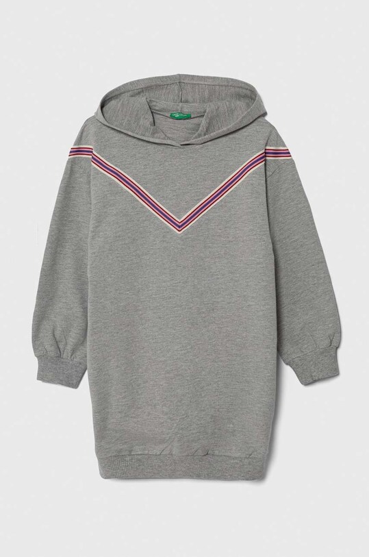 Детское платье United Colors of Benetton mini серый 36FPCV00H.G.SEASONAL