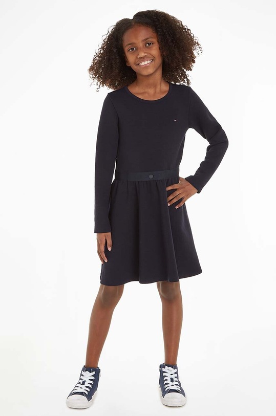 Dívčí šaty Tommy Hilfiger nášivka námořnická modř KG0KG07670.128.176.9BYX
