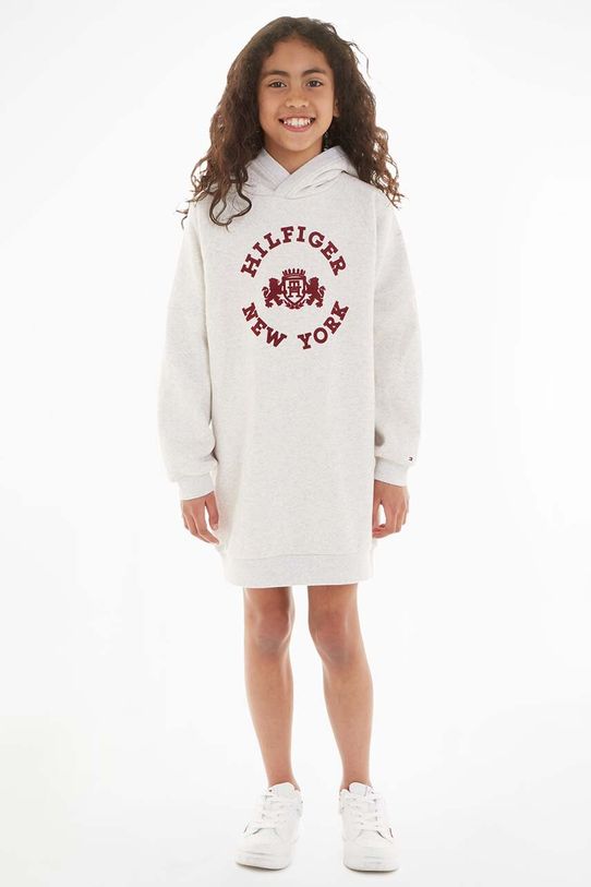 Детское платье Tommy Hilfiger длинный серый KG0KG07556.74.122.9BYX