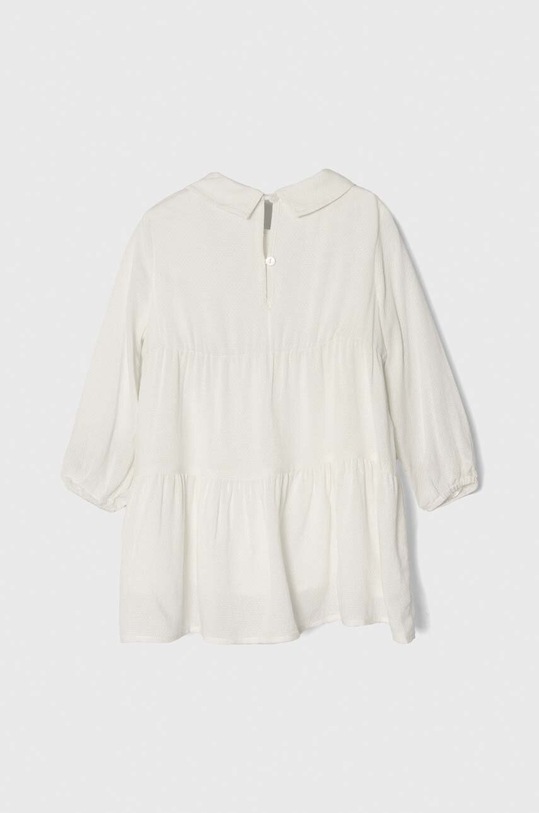 United Colors of Benetton sukienka dziecięca 4FBKGV00W.P.SEASONAL biały AW23