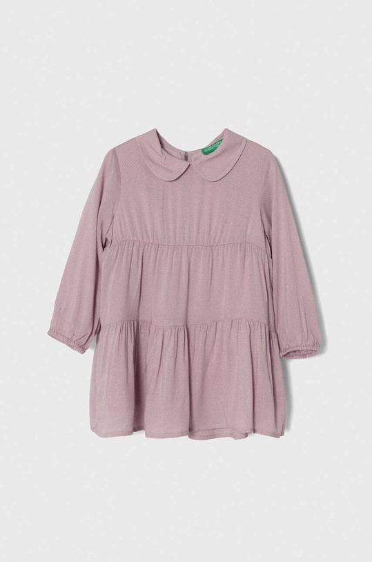 Dívčí šaty United Colors of Benetton mini fialová 4FBKGV00W.P.SEASONAL
