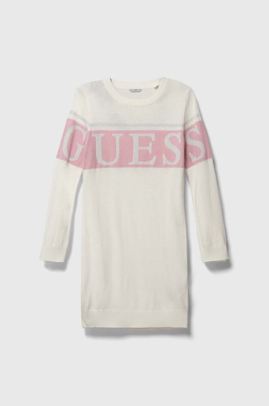 Guess sukienka dziecięca wzorzyste beżowy J3BK16.Z38B0.9BYX