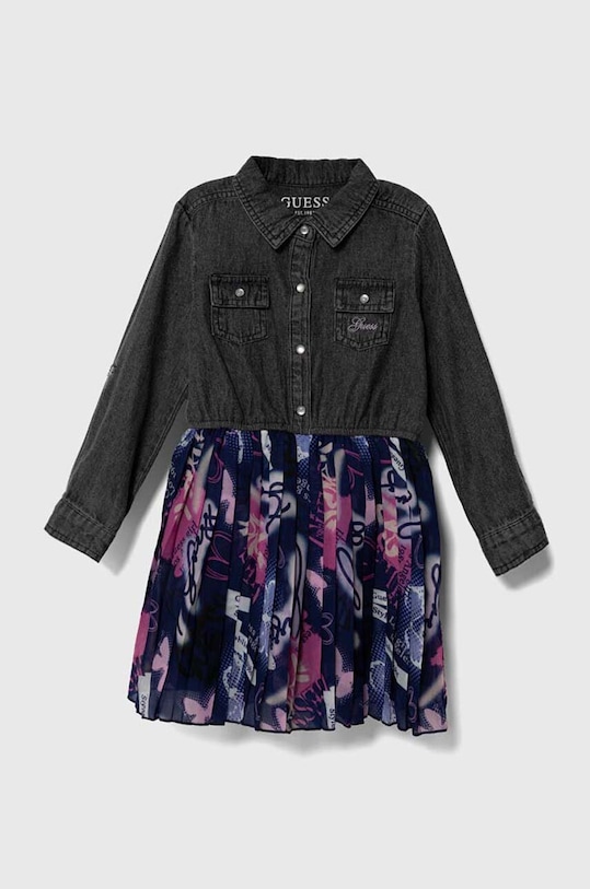 Guess sukienka dziecięca rozkloszowany szary K3BK23.D4VS0.9BYX