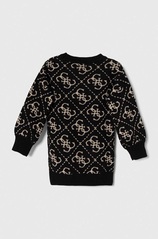 Otroška obleka iz volnene mešanice Guess K3BK28.Z39N0.9BYX črna AW23