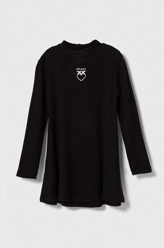 Dječja haljina Pinko Up print crna F3PIJGDR126