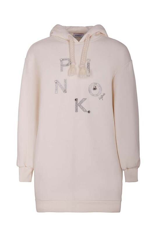 Хлопковое детское платье Pinko Up хлопок бежевый F3PIJGDR231
