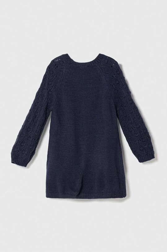 Детское платье с примесью шерсти United Colors of Benetton 1UTKCV002.P.SEASONAL тёмно-синий AW23