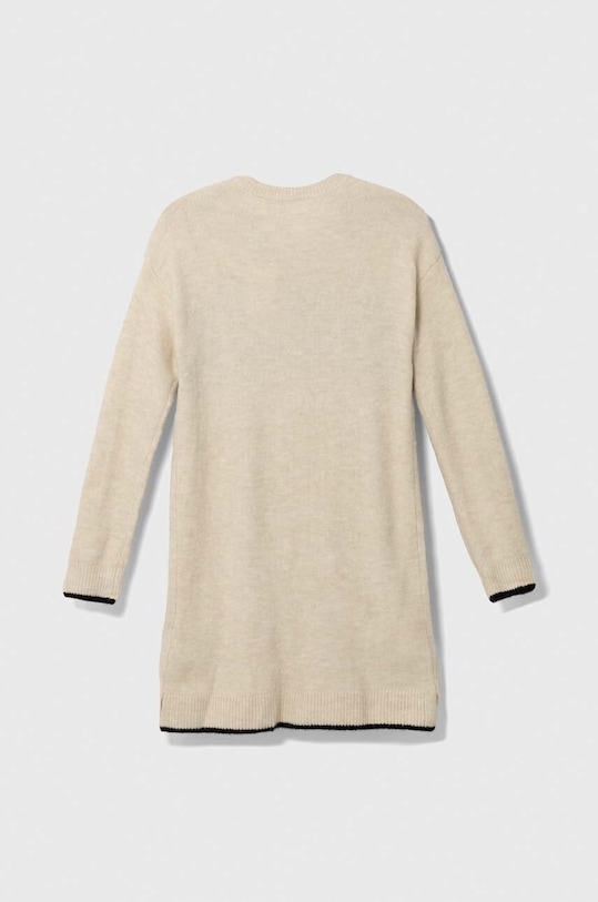 Pepe Jeans rochie din amestec de lână pentru copii PG951647 bej AW23
