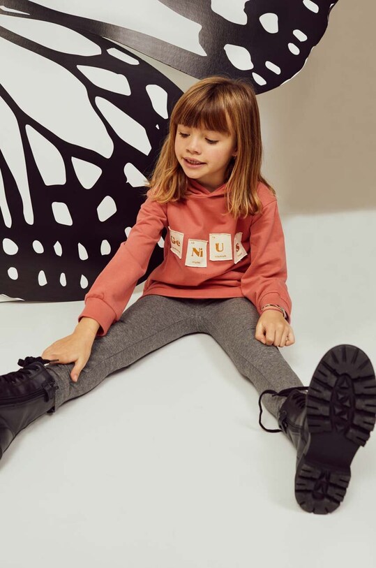 zippy bluza bawełniana dziecięca nadruk różowy 3105581501