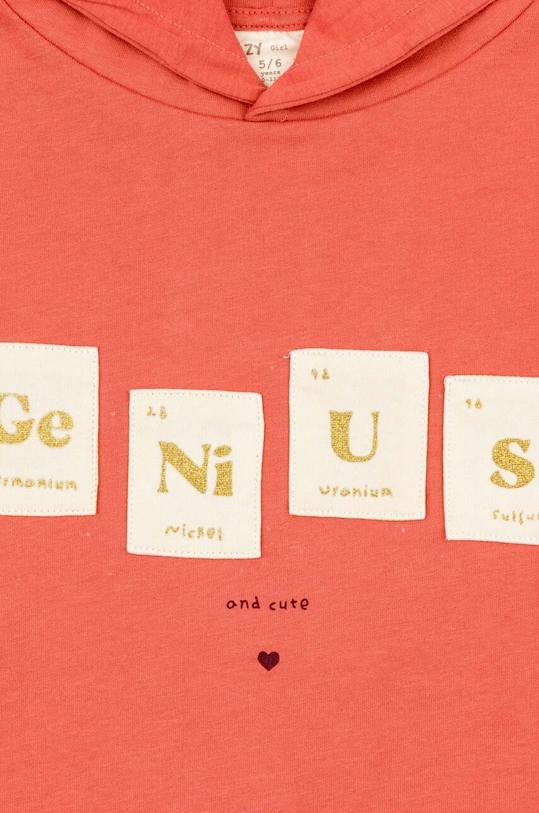 Хлопковая детская кофта zippy 3105581501 розовый