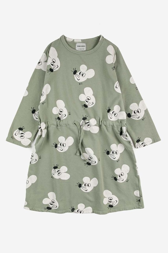 Детское платье Bobo Choses 223AC101 зелёный AW23