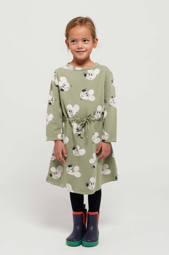 Детское платье Bobo Choses 223AC101 зелёный