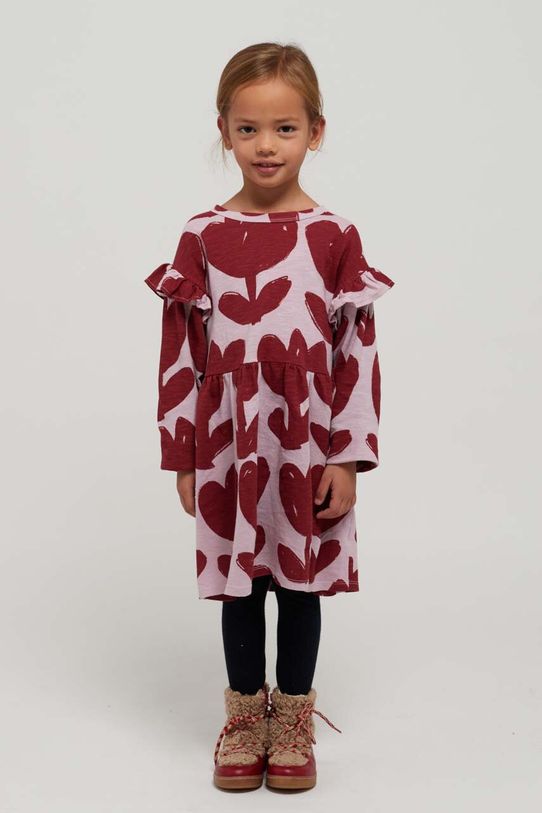 Bobo Choses rochie din bumbac pentru copii violet 223AC103