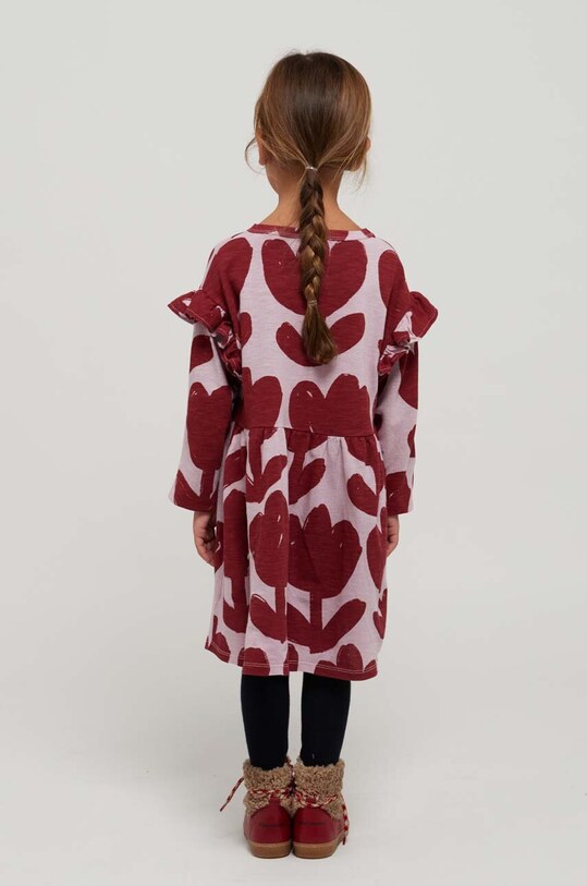 Bobo Choses rochie din bumbac pentru copii 223AC103 violet