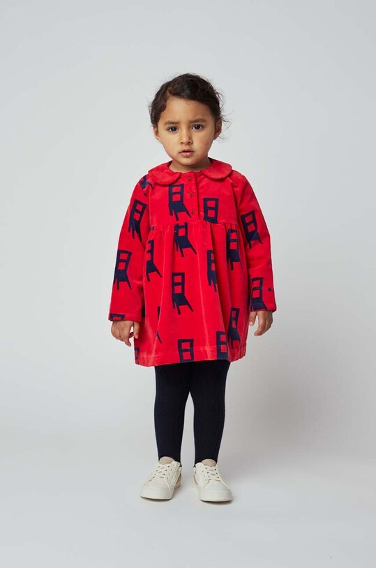 Bobo Choses sukienka niemowlęca 223FB006 czerwony