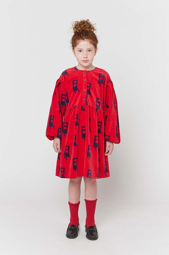 Bobo Choses rochie fete mini rosu 223FC012