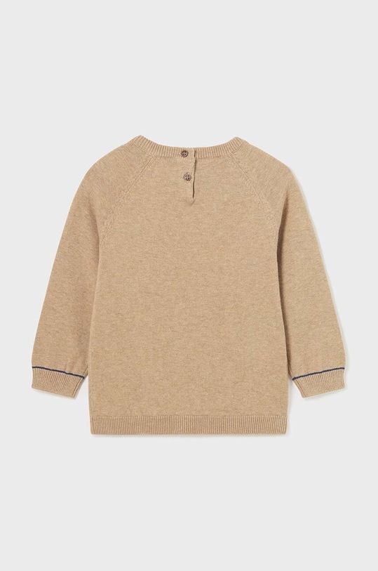 Mayoral sweter bawełniany niemowlęcy 309.3C.Baby.9BYX beżowy AW23