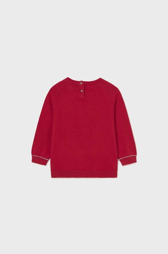 Mayoral sweter bawełniany niemowlęcy 309.3C.Baby.9BYX czerwony AW23