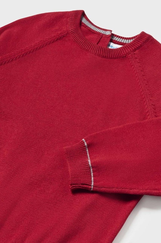 Chłopiec Mayoral sweter bawełniany niemowlęcy 309.3C.Baby.9BYX czerwony