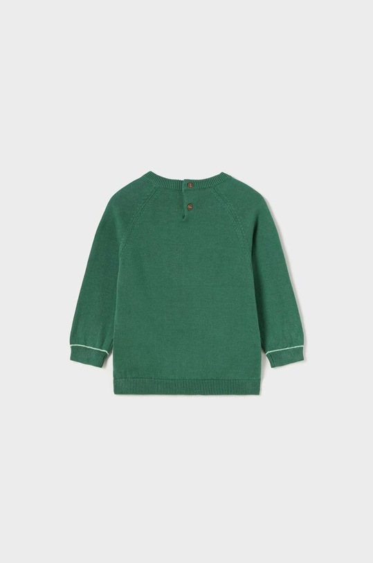 Mayoral sweter bawełniany niemowlęcy 309.3C.Baby.9BYX zielony AW23