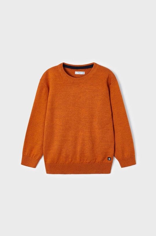 Mayoral sweter bawełniany dziecięcy pozostałe pomarańczowy 323.5D.Mini.9BYX
