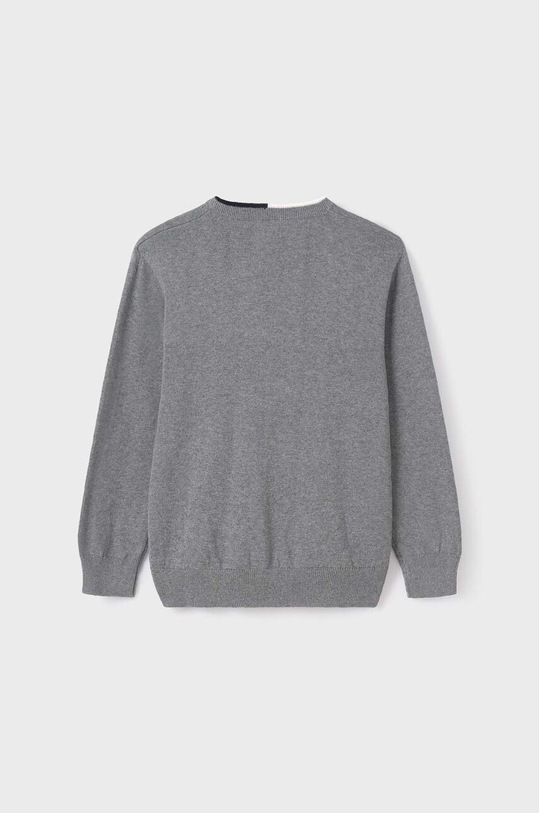 Mayoral sweter bawełniany dziecięcy 354.7A.Junior.9BYX szary AW23