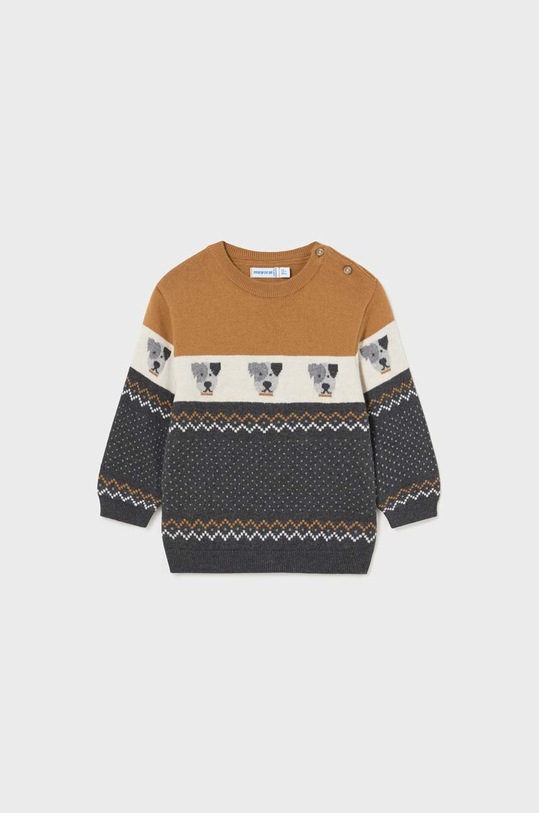 Mayoral sweter niemowlęcy z domieszką wełny beżowy 2317.3A.Baby.9BYX