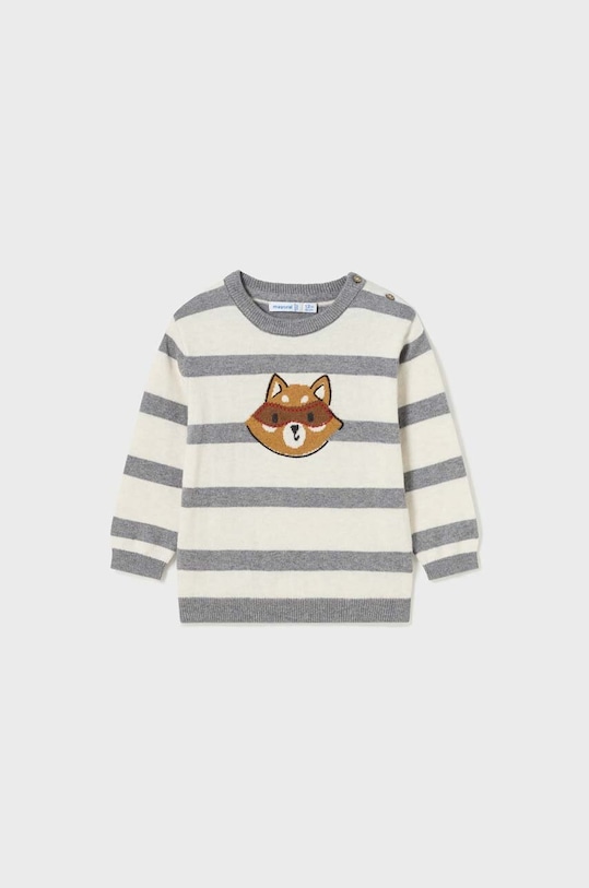 Mayoral sweter niemowlęcy z domieszką wełny szary 2327.3G.Baby.9BYX