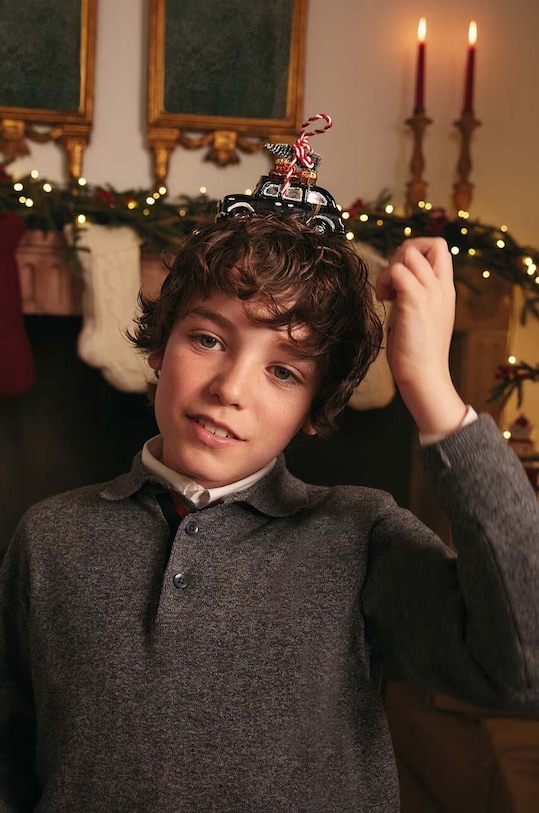 Mayoral sweter z domieszką wełny szary 7383.7A.Junior.9BYX