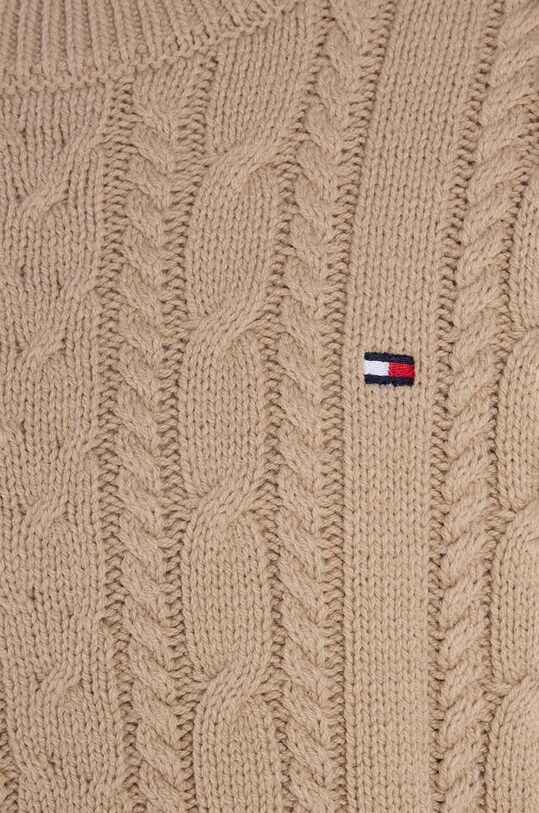 Tommy Hilfiger sweter dziecięcy beżowy KB0KB08512.128.176.9BYX