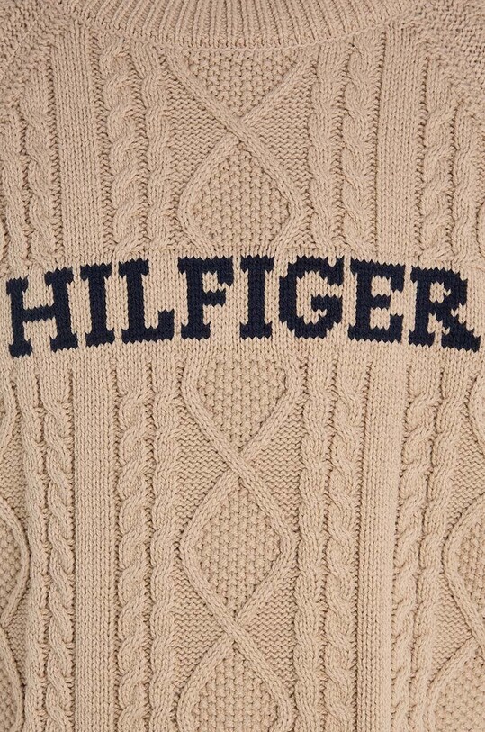 Дитячий светр Tommy Hilfiger бежевий KB0KB08513.128.176.9BYX