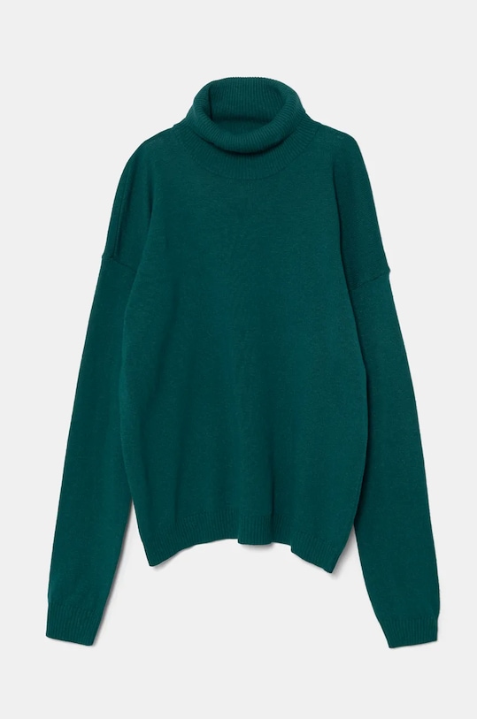 Παιδικό πουλόβερ από μείγμα μαλλιού United Colors of Benetton πράσινο 1032C200D.G.SEASONAL