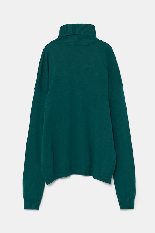 Παιδικό πουλόβερ από μείγμα μαλλιού United Colors of Benetton 1032C200D.G.SEASONAL πράσινο AW24