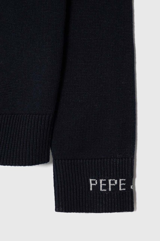 Момче Детски памучен пуловер Pepe Jeans PB701206 тъмносин