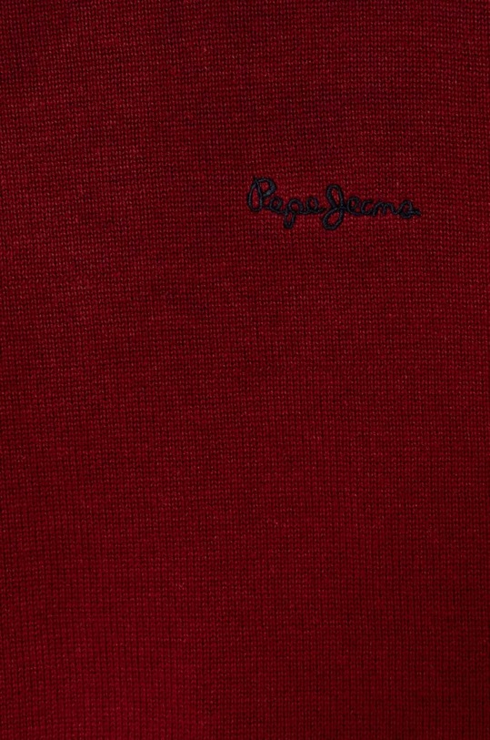Момче Детски памучен пуловер Pepe Jeans PB701206 бордо