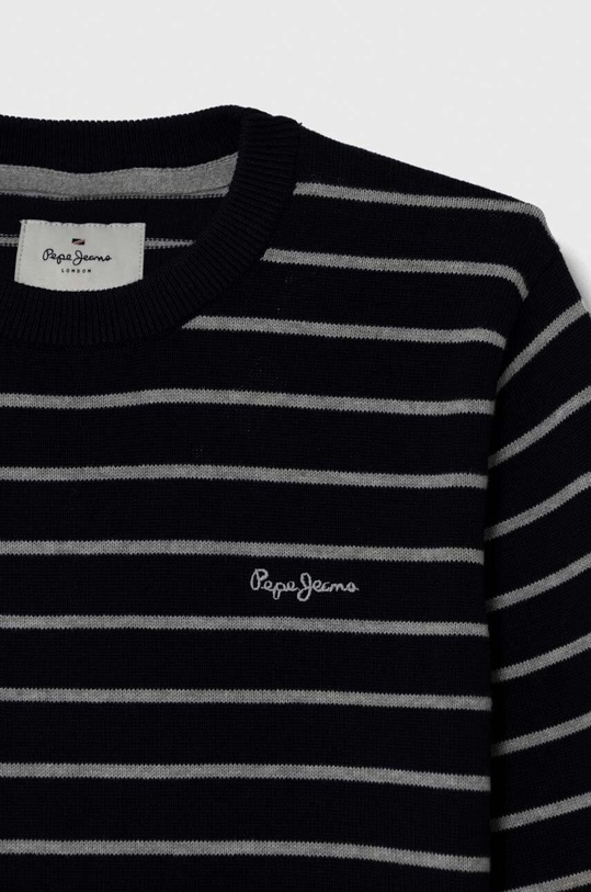Chłopiec Pepe Jeans sweter bawełniany dziecięcy PB701208 granatowy