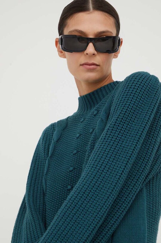 Bruuns Bazaar pulover verde BBW3536