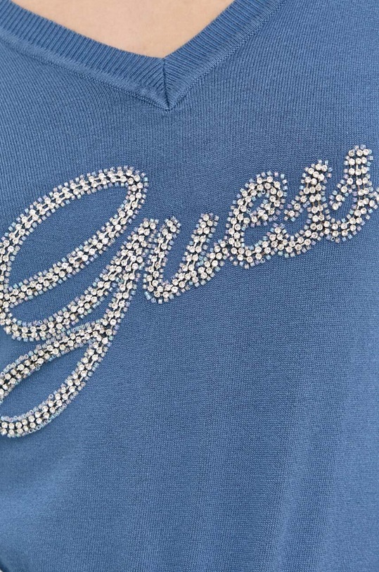 Guess sweter wełniany W3YR21.Z2NQ2 niebieski