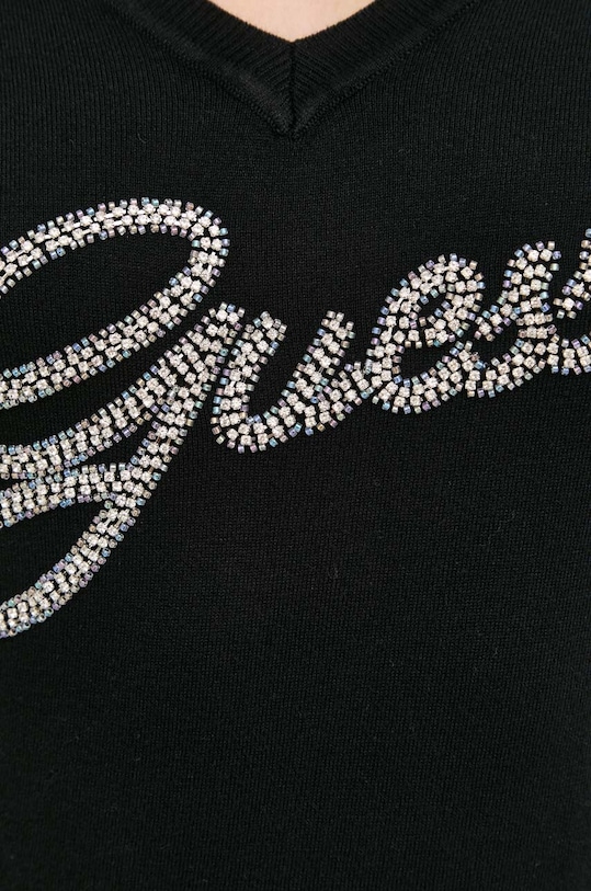 Guess sweter wełniany W3YR21.Z2NQ2 czarny