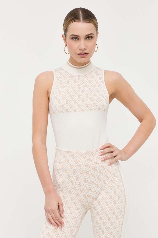 Топ Guess slim бежевый W3YR26.Z37K0