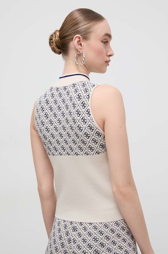 Odzież Guess top LISE W3YR26.Z37K0 beżowy