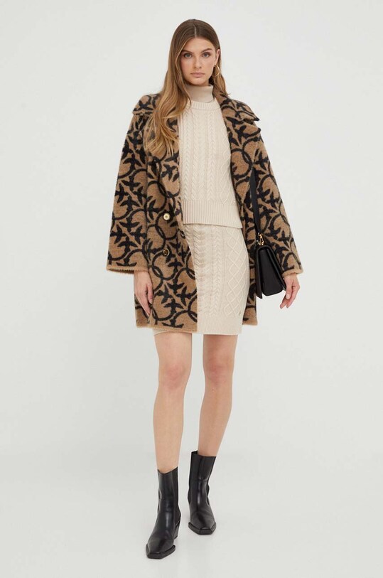 Guess sweter z domieszką wełny W3YR28.Z37L1 beżowy AW23