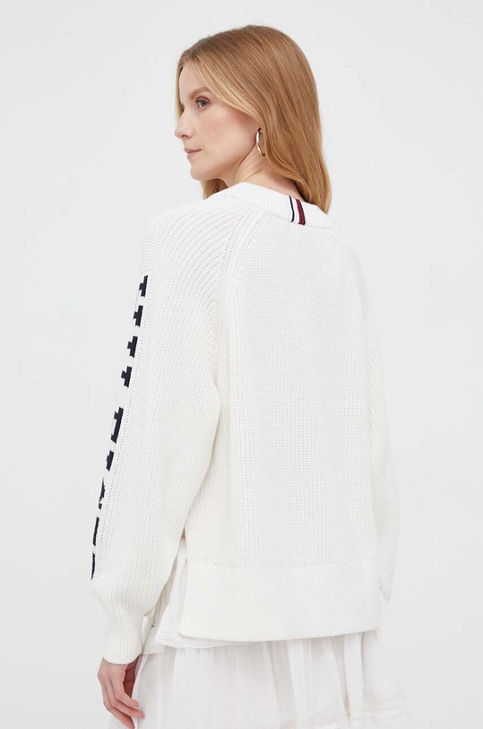 Oblečení Bavlněný svetr Tommy Hilfiger WW0WW39002 béžová