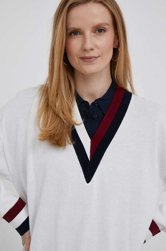 Πουλόβερ Tommy Hilfiger μπεζ WW0WW39006